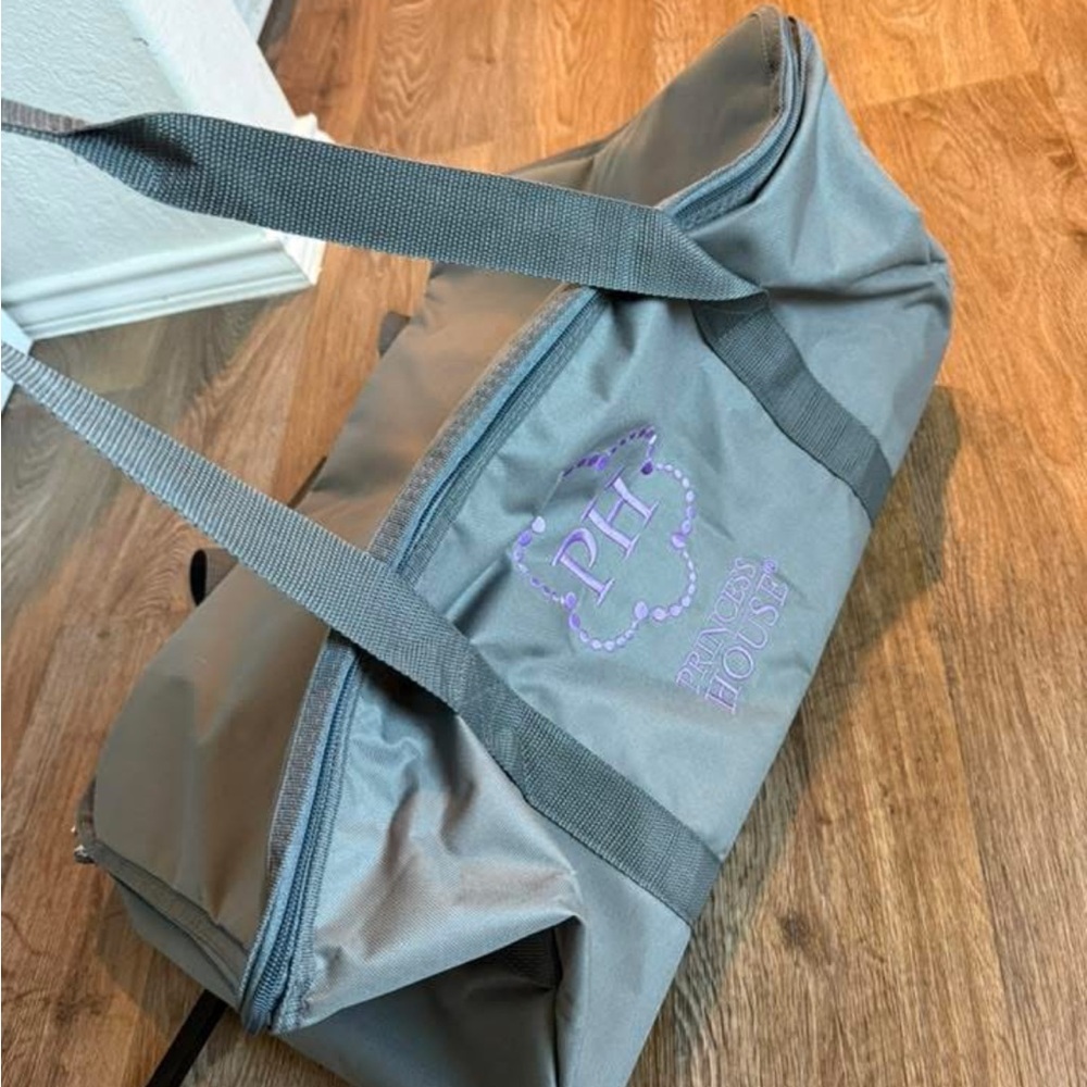 Princess House Gray rolling Duffel Bag